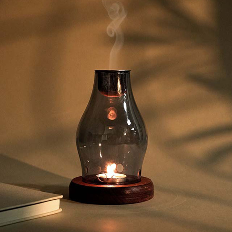Japanese Candle Wax - Portacandele in vetro stile giapponese Lampada