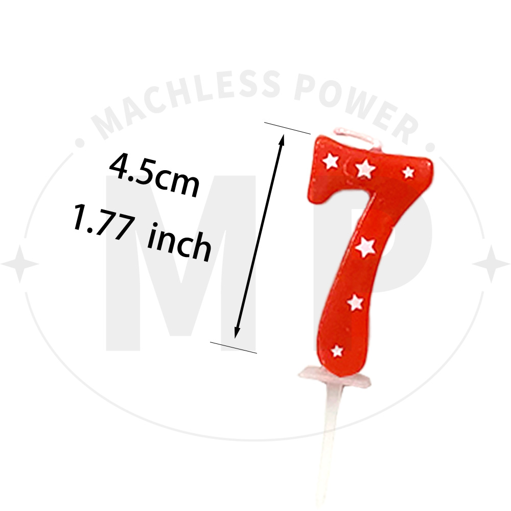 4,5 cm Rosso Blu Numero Stella - Japanese Candle Wax recensione e prezzo