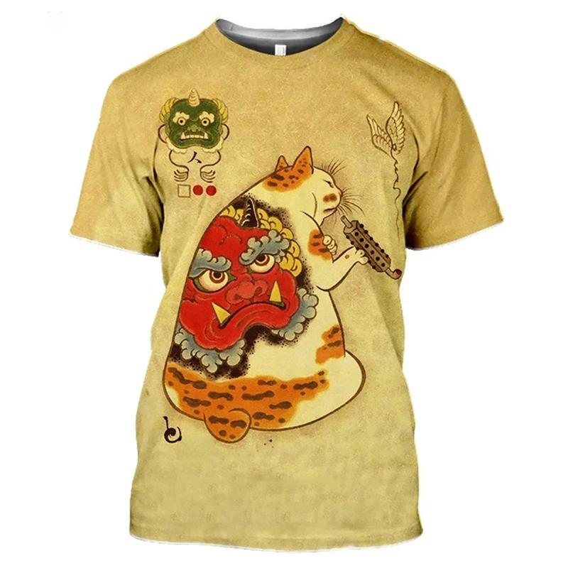 T-shirt con tatuaggio gatto gi - Japan Lifestyle And Culture recensione e prezzo